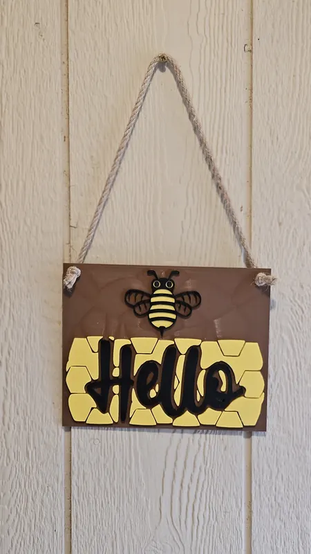 Decorative Craft Sign - 3D printed home decor sign